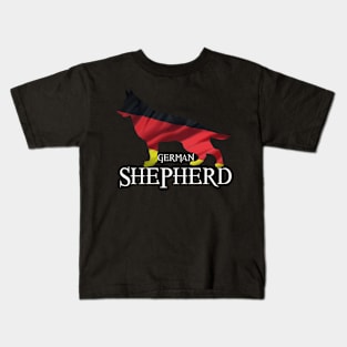 German Shepherd German Flag Kids T-Shirt